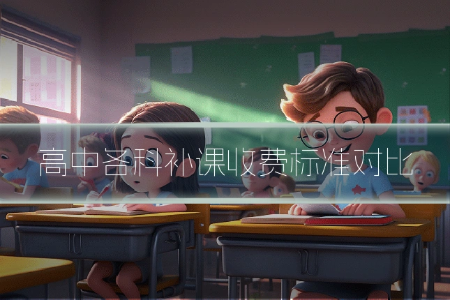 高中各科补课收费标准对比