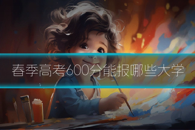 春季高考600分能报哪些大学