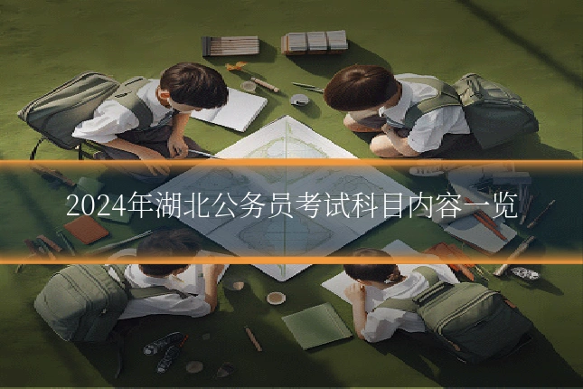 2024年湖北公务员考试科目内容一览