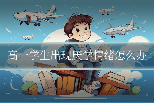 高一学生出现厌学情绪怎么办