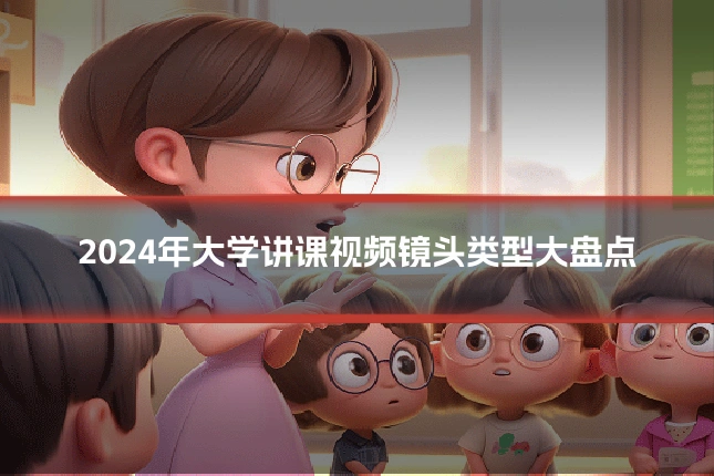 2024年大学讲课视频镜头类型大盘点
