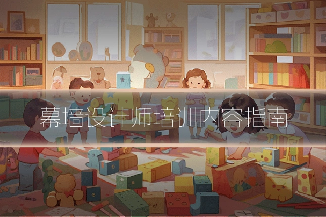 幕墙设计师培训内容指南