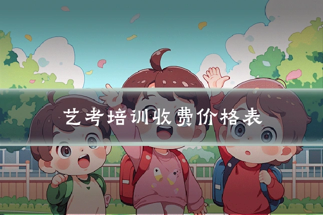 艺考培训收费价格表