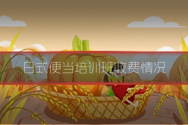 日式便当培训班收费情况