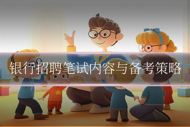 银行招聘笔试内容与备考策略