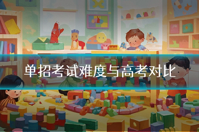 单招考试难度与高考对比