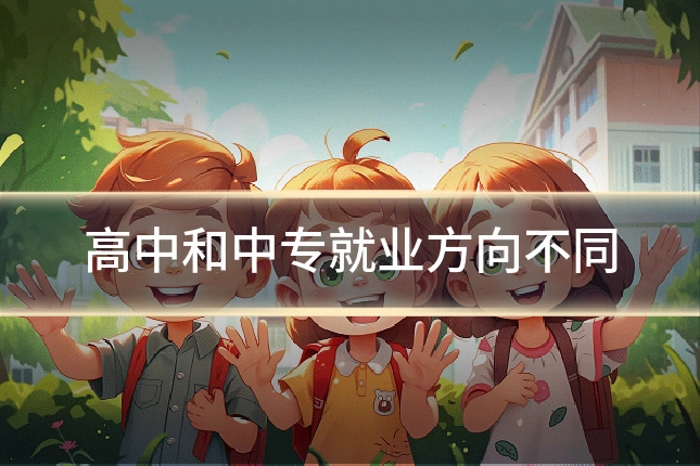 高中和中专就业方向不同