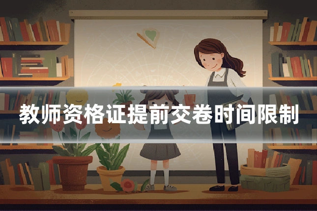 教师资格证提前交卷时间限制