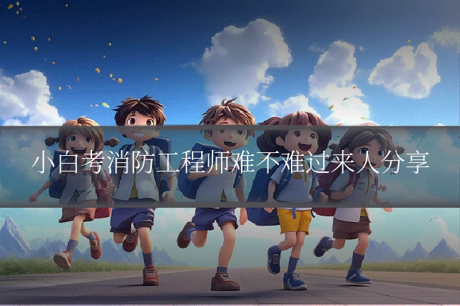 小白考消防工程师难不难过来人分享