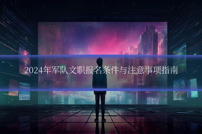 2024年军队文职报名条件与注意事项指南