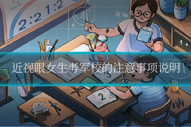 近视眼女生考军校的注意事项说明