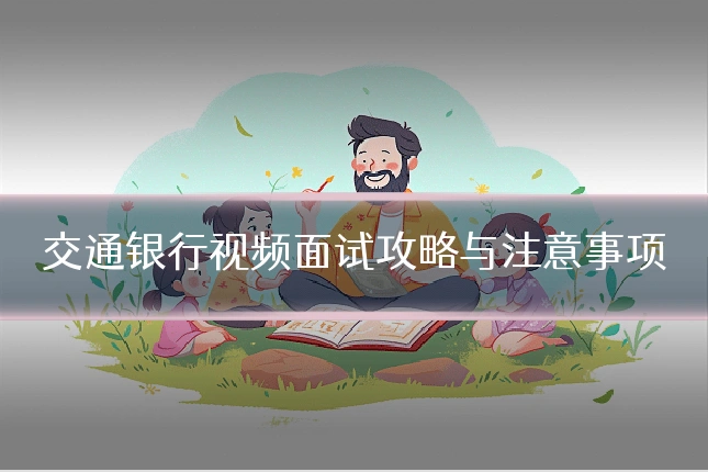 交通银行视频面试攻略与注意事项