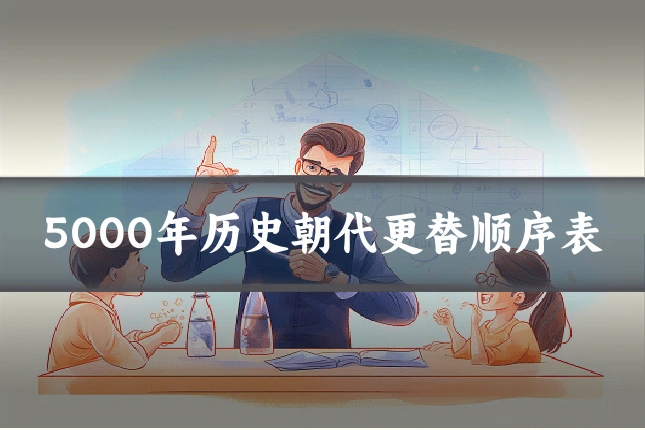 5000年历史朝代更替顺序表
