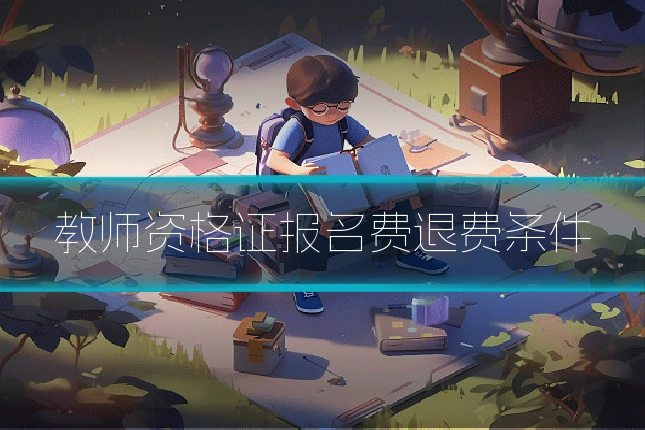 教师资格证报名费退费条件