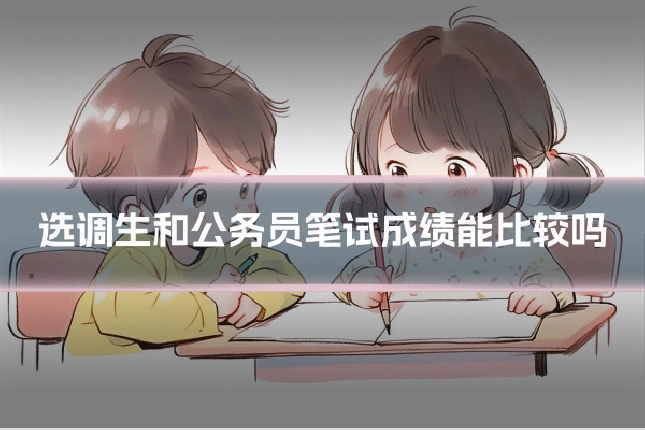选调生和公务员笔试成绩能比较吗