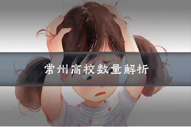 常州高校数量解析