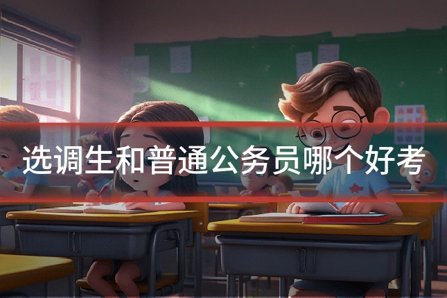 选调生和普通公务员哪个好考
