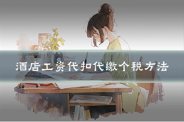 酒店工资代扣代缴个税方法