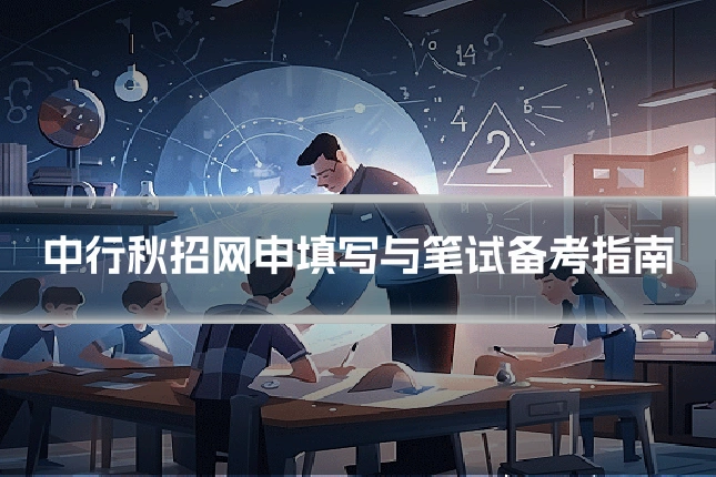 中行秋招网申填写与笔试备考指南