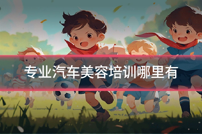 专业汽车美容培训哪里有