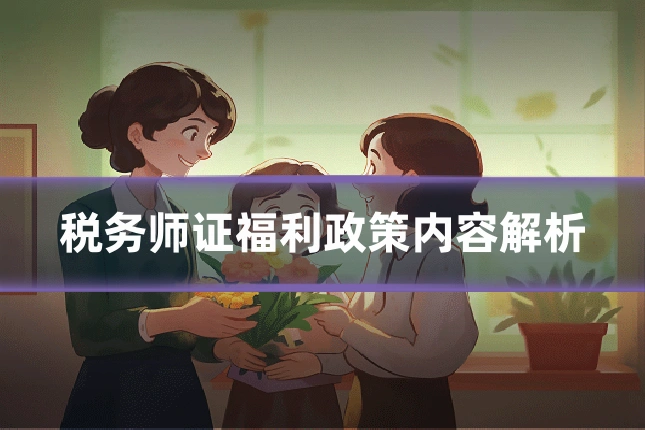 税务师证福利政策内容解析