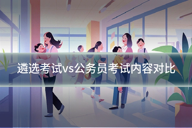 遴选考试vs公务员考试内容对比