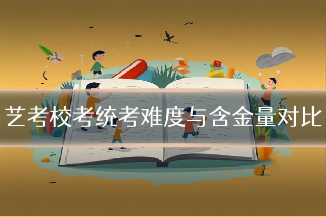 艺考校考统考难度与含金量对比