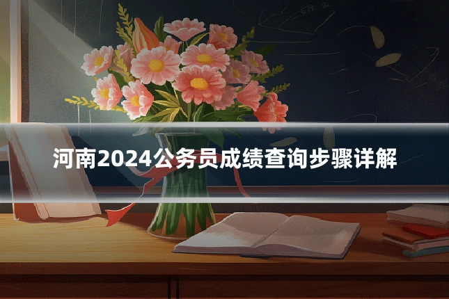 河南2024公务员成绩查询步骤详解