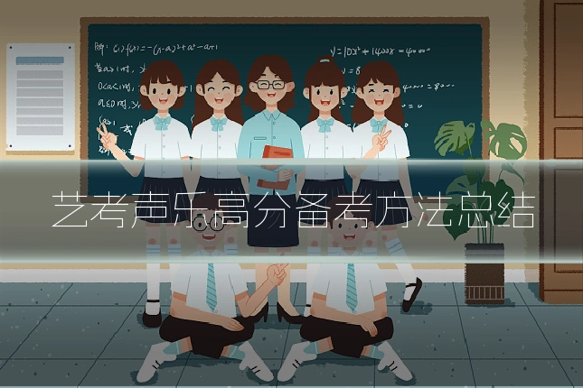 艺考声乐高分备考方法总结