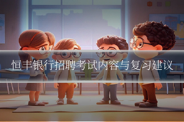 恒丰银行招聘考试内容与复习建议