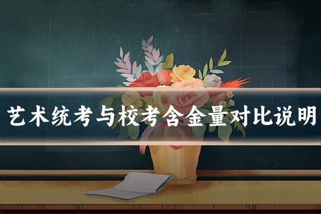 艺术统考与校考含金量对比说明