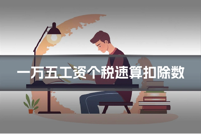 一万五工资个税速算扣除数