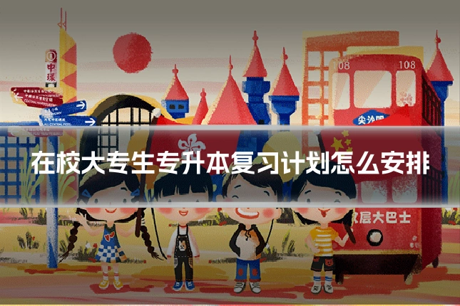 在校大专生专升本复习计划怎么安排