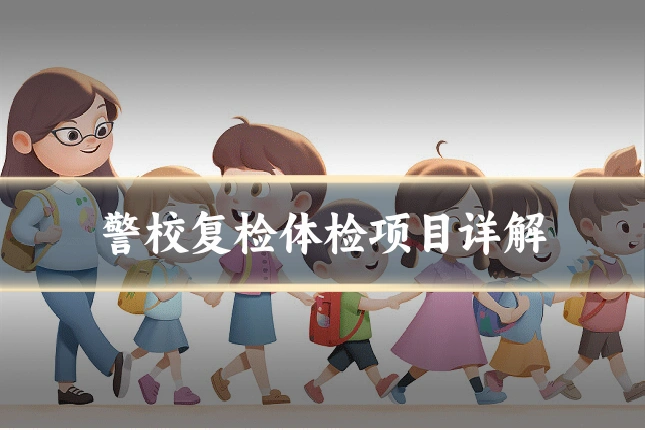 警校复检体检项目详解