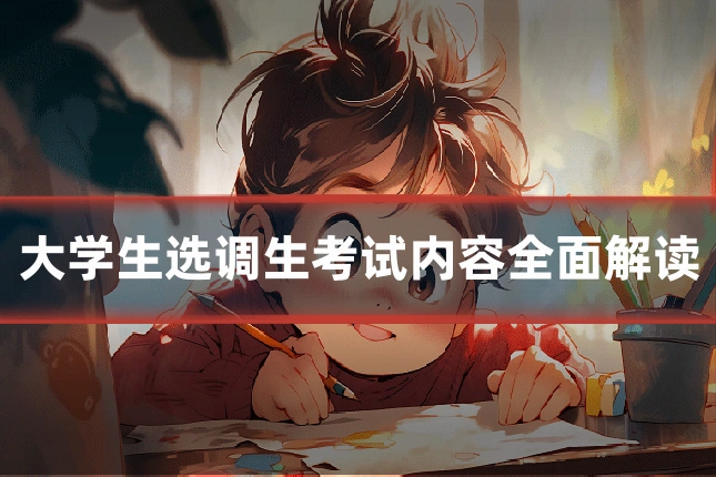 大学生选调生考试内容全面解读