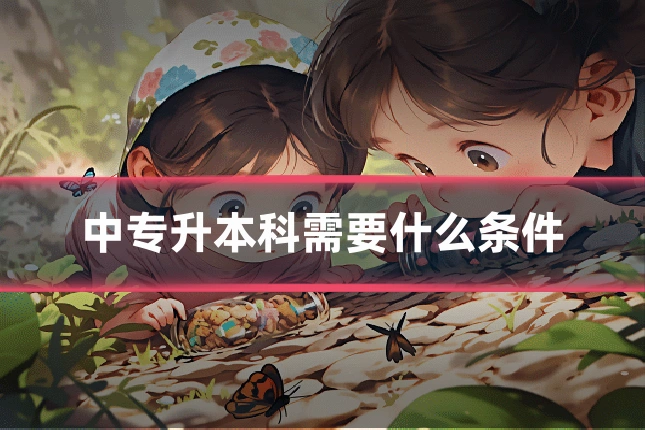 中专升本科需要什么条件