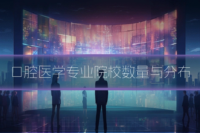 口腔医学专业院校数量与分布