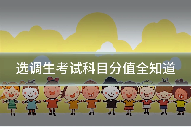选调生考试科目分值全知道