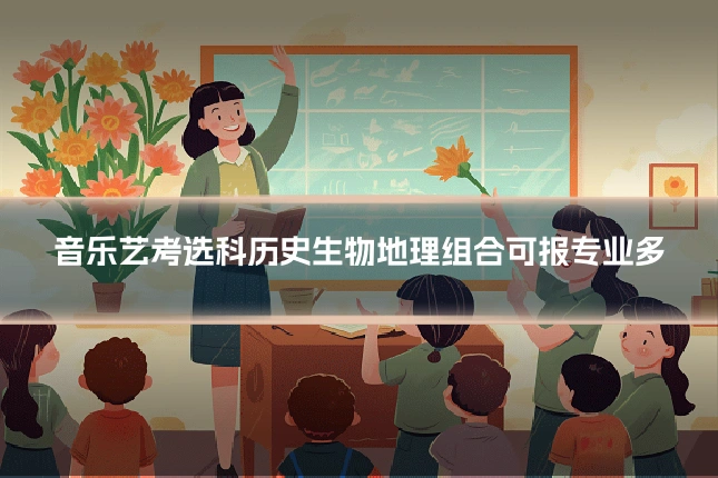 音乐艺考选科历史生物地理组合可报专业多