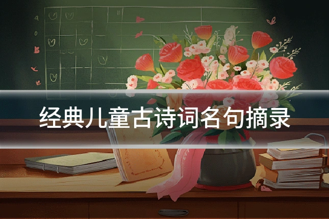 经典儿童古诗词名句摘录