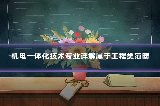 机电一体化技术专业详解属于工程类范畴