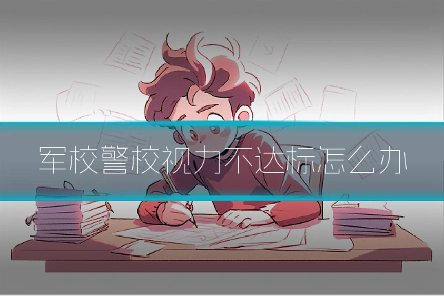 军校警校视力不达标怎么办