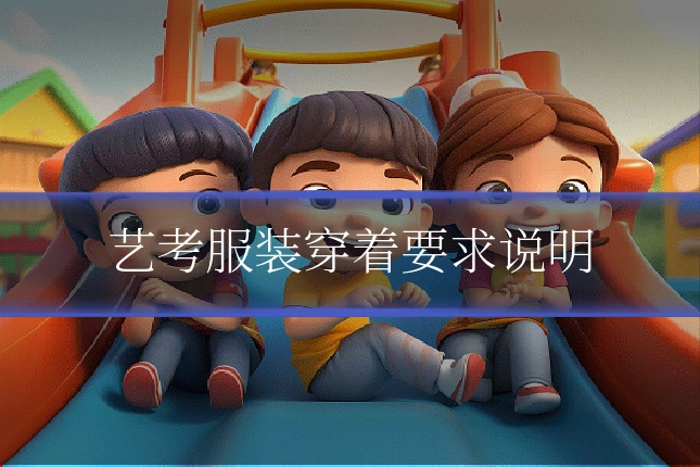 艺考服装穿着要求说明
