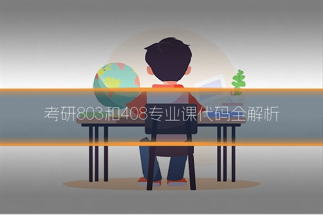 考研803和408专业课代码全解析