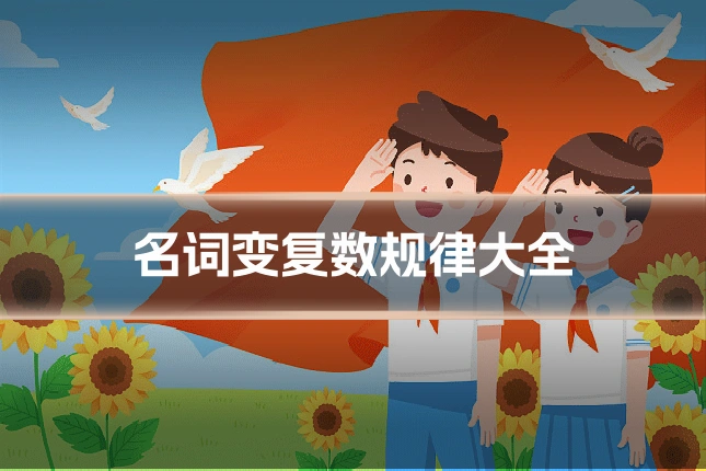 名词变复数规律大全
