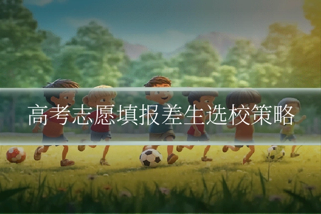 高考志愿填报差生选校策略