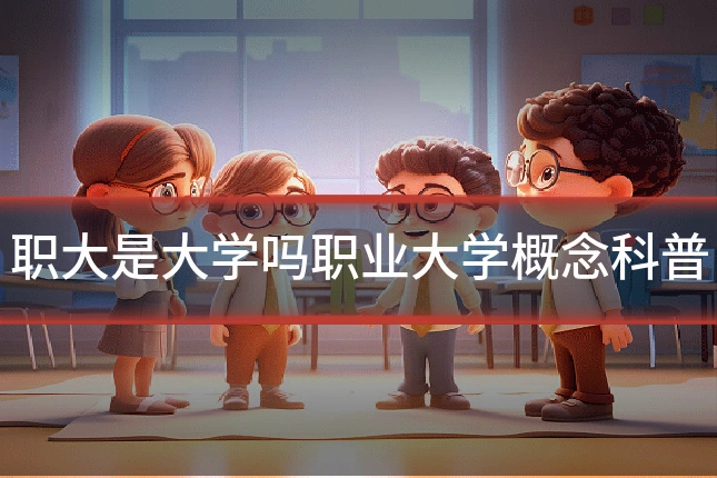 职大是大学吗职业大学概念科普
