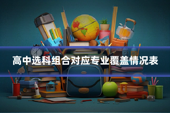 高中选科组合对应专业覆盖情况表