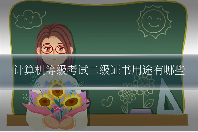 计算机等级考试二级证书用途有哪些