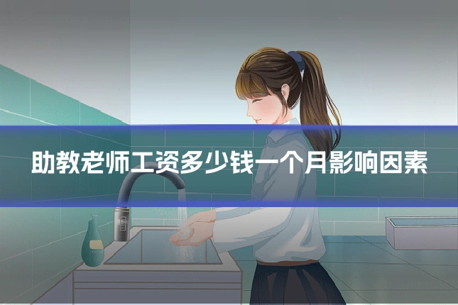 助教老师工资多少钱一个月影响因素